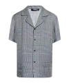 Balmain Houndstooth-pattern Shirt In Gray