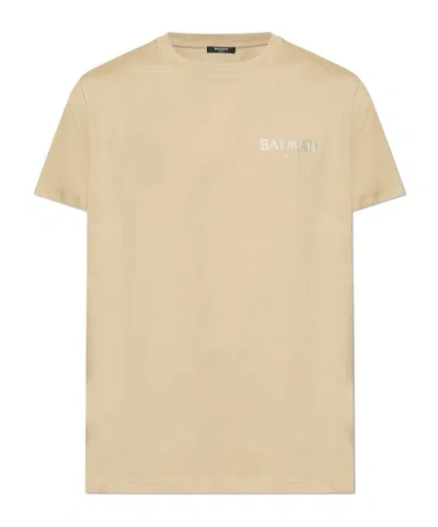 BALMAIN LOGO-PRINT T-SHIRT