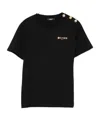 Balmain Short Sleeve T-shirt In Black