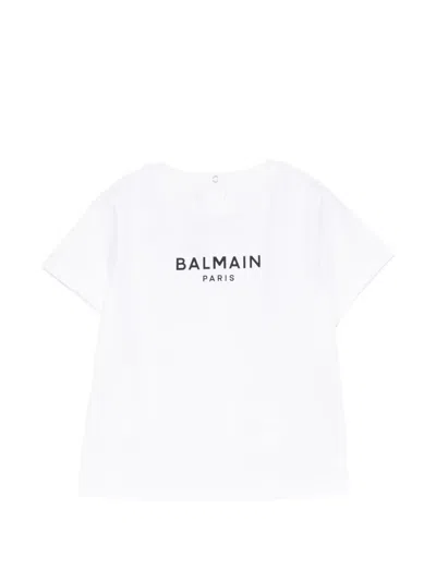 Balmain Babies' Short-sleeve T-shirt In White