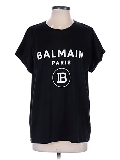 Pre-owned Balmain Short Sleeve T-shirt In Black
