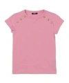 Balmain Short Sleeve T-shirt In Pink