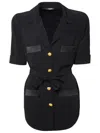 Balmain Camicia Sahariana In Black