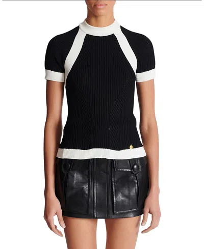 BALMAIN SHORT-SLEEVED KNIT TOP