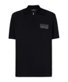 Balmain Polo With Logo In Black