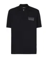 Balmain Polo With Logo In Black
