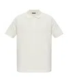 Balmain Short-sleeved Polo Shirt In White