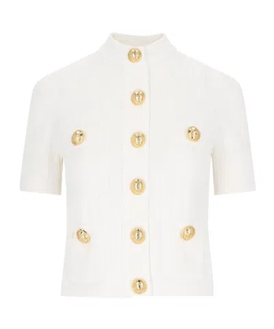 Balmain Cardigan M/c Bottoni In Blue