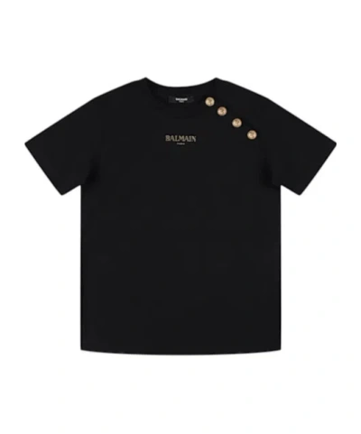 Balmain Short-sleeved T-shirt In Black