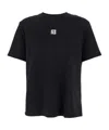 Balmain Black Crewneck T-shirt With Logo Print On The Front In Cotton Man