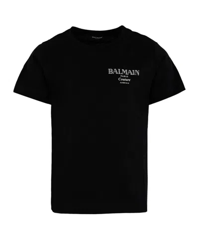 Balmain Short-sleeved T-shirt In Black