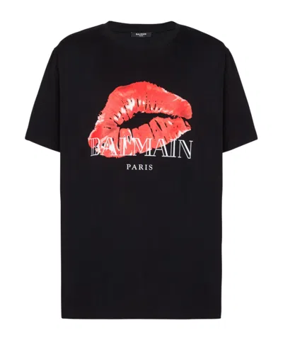 Balmain Short-sleeved T-shirt In Black