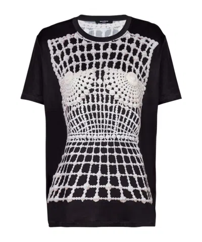 Balmain Short-sleeved T-shirt In Schwarz