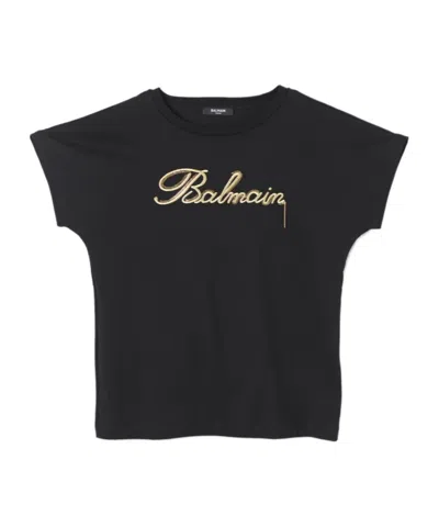 Balmain Short-sleeved T-shirt In Black