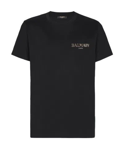 Balmain Short-sleeved T-shirt In Black