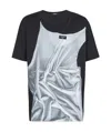 Balmain T-shirt With Tank Top Print In Black