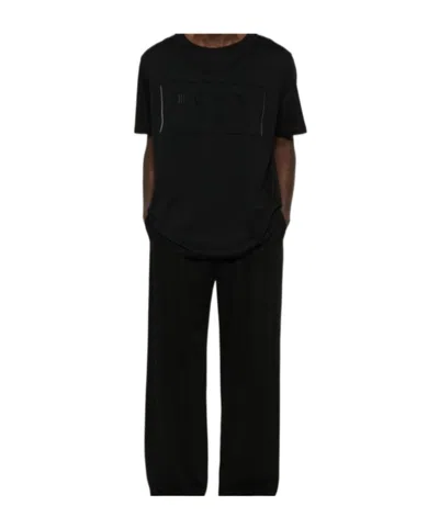 BALMAIN BIG COUTURE LABEL FLOCK T-SHIRT, REGULAR FIT