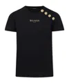 Balmain Short-sleeved T-shirt In Black