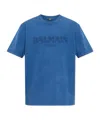 Balmain Loose Ss T-shirt Clothing In Blue