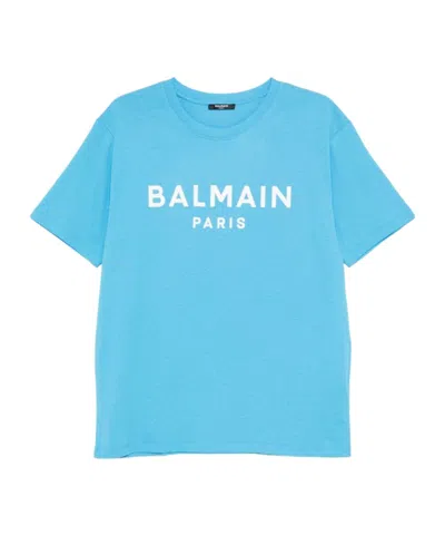 BALMAIN BALMAIN LOGO PRINTED CREWNECK T-SHIRT