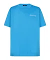 Balmain T-shirt With Logo Embroidery In Blue