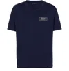 Balmain Short-sleeved T-shirt In Navy Blue