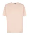 Balmain Vintage-logo-embroidered T-shirt In Nude