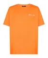 Balmain Embroidered Signature Logo T-shirt In Orange