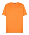 Balmain Embroidered Signature Logo T-shirt In Orange