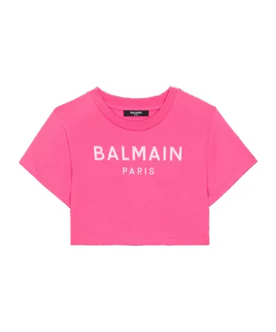 Balmain Short-sleeved T-shirt In Pink