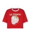 Balmain Short T-shirt In Red