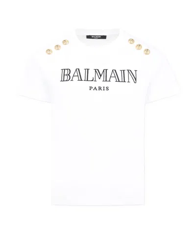 Balmain Short-sleeved T-shirt In White