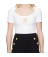 Balmain Short-sleeved T-shirt In White