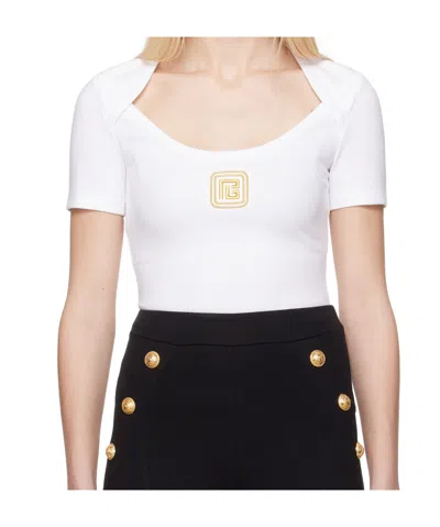 Balmain Short-sleeved T-shirt In White