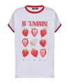 Balmain Maxi Monogram Graphic Print T-shirt In White