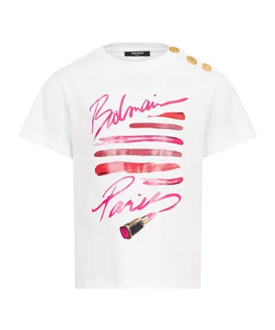Balmain Short-sleeved T-shirt In White