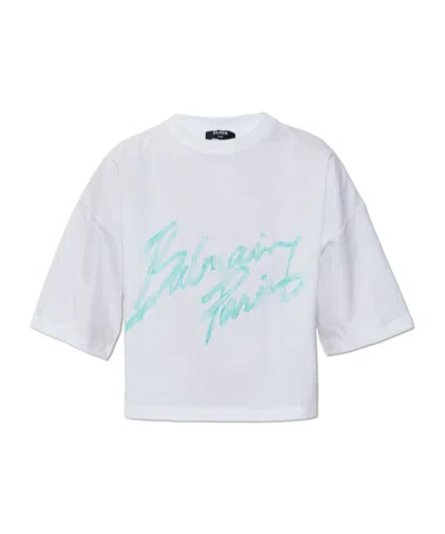 Balmain Short-sleeved T-shirt In White