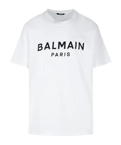 BALMAIN BALMAIN LOGO PRINTED CREWNECK T-SHIRT