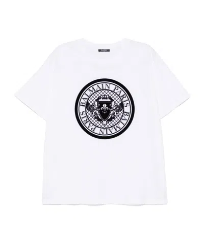 Balmain Short-sleeved T-shirt In White