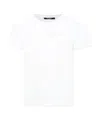 BALMAIN BALMAIN KIDS LOGO-EMBELLISHED CREWNECK T-SHIRT