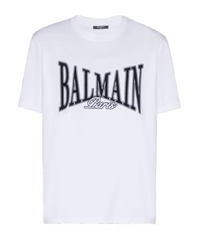 Balmain College Flock T-shirt In Animal Print