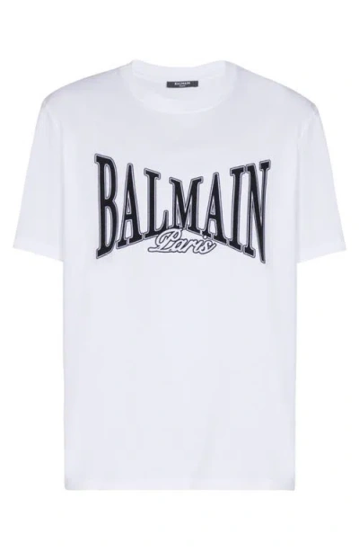 Balmain College Flock T-shirt In Animal Print