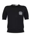 Balmain Ribbed T-shirt In Black
