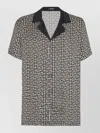 Balmain Short Sleeves Shirt Geometric Pattern Collar In Multi