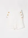 Balmain Shorts  Kids Color Ivory In Ivory