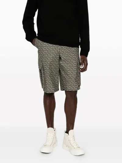 Balmain Shorts  Paris In Burgundy