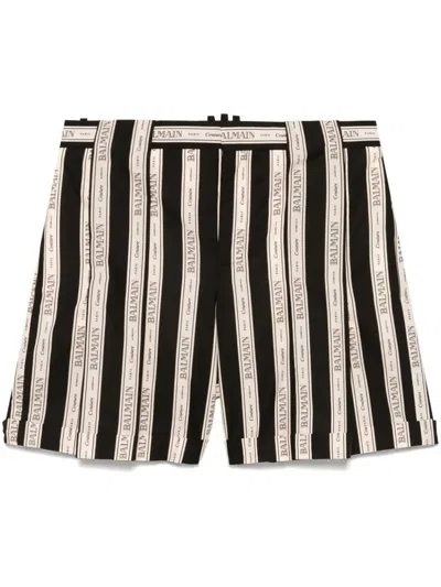 Balmain Shorts In Black
