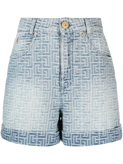 Balmain Shorts In Blue