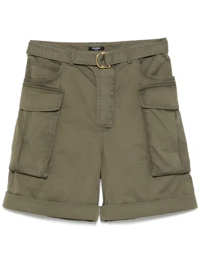 Balmain Shorts In Green