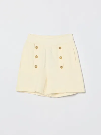 Balmain Shorts  Kids Color Yellow Cream In White